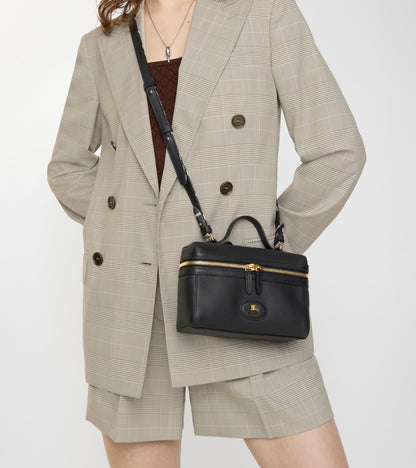 Bloomsbury Vanity Bag in Black/calico beige