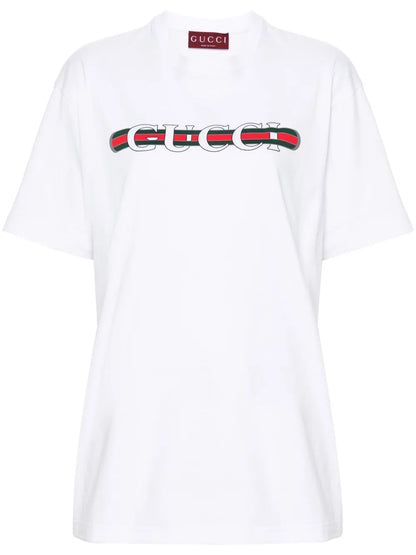 logo-print cotton T-shirt