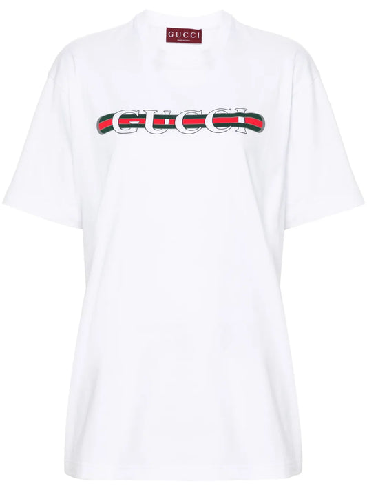 logo-print cotton T-shirt