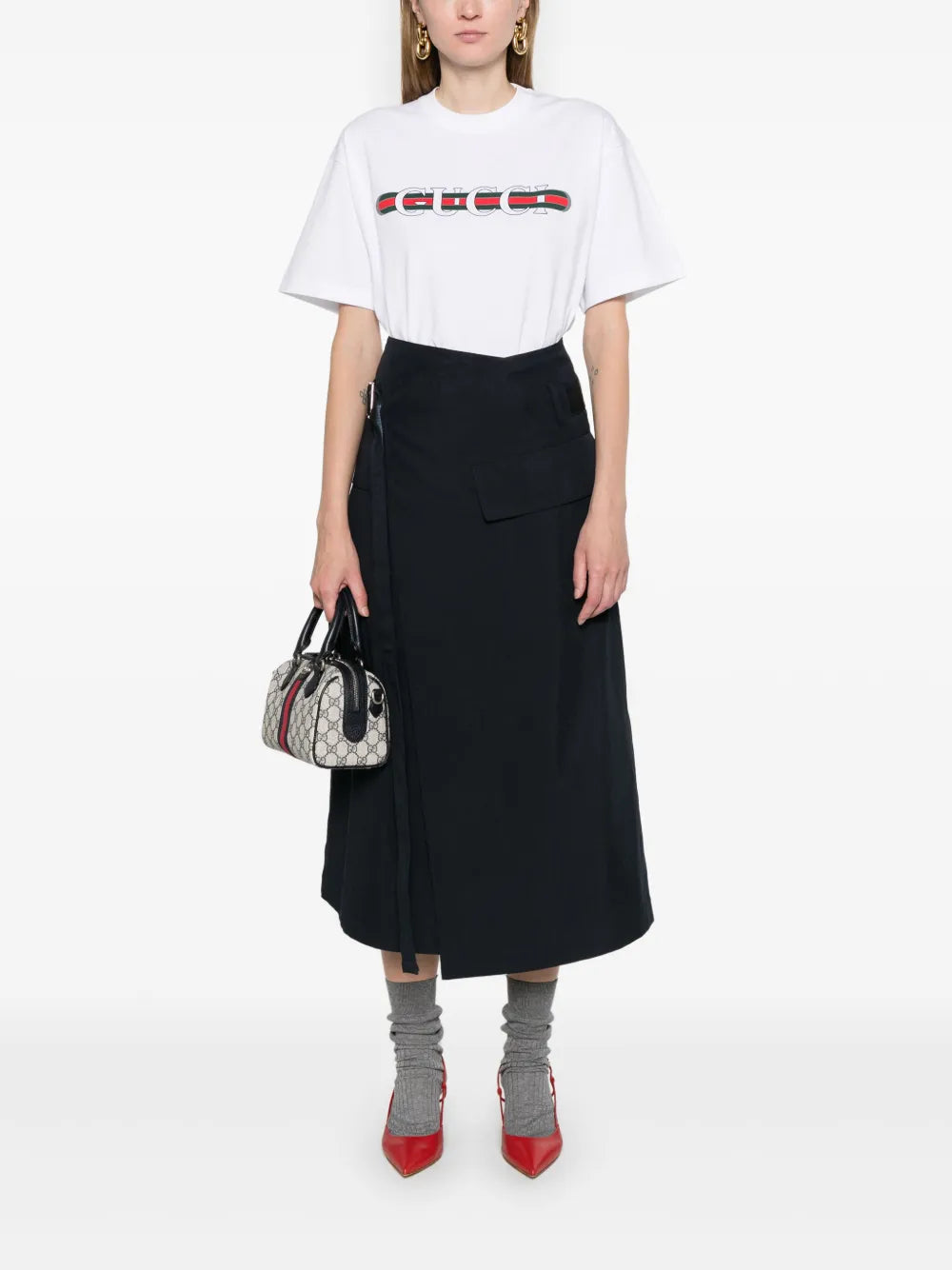 logo-print cotton T-shirt