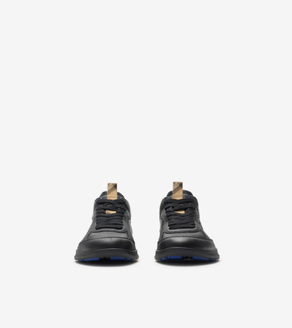 Leather Matrix Sneakers in Black