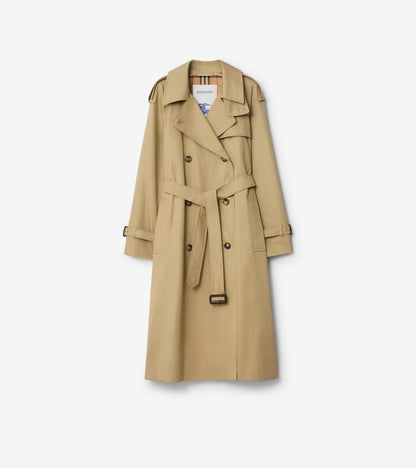 Long Castleford Trench Coat in Black