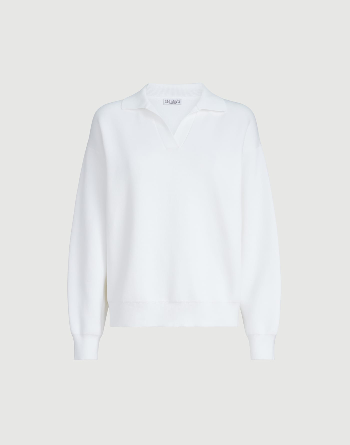 Cotton double knit polo shirt