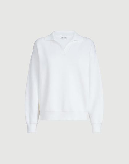 Cotton double knit polo shirt
