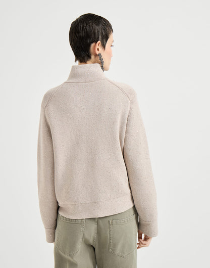 Cotton Diamond yarn double knit outerwear jacket
