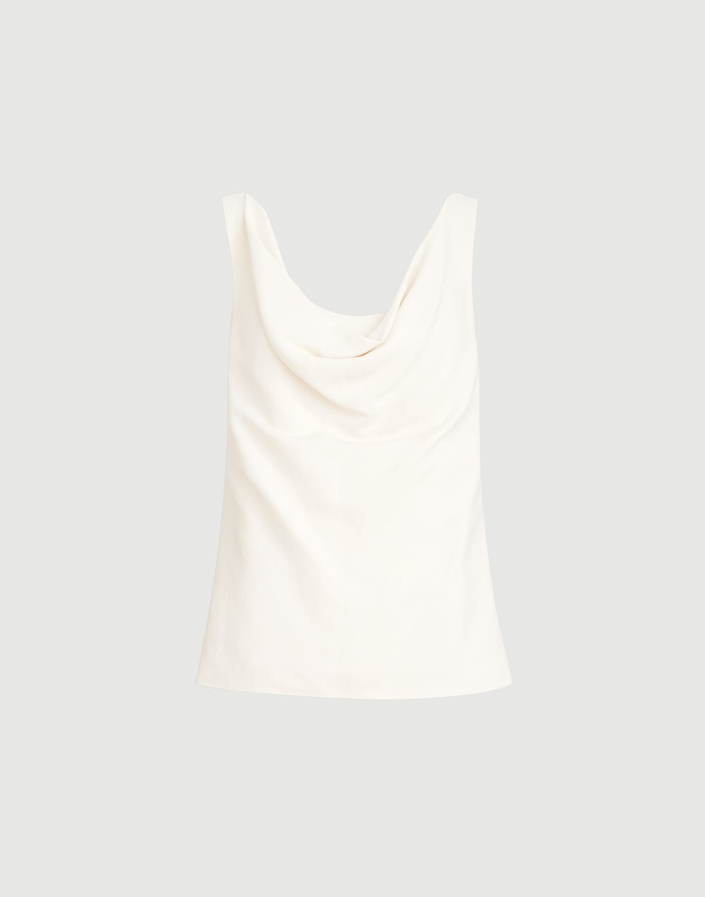 Viscose and linen fluid twill top