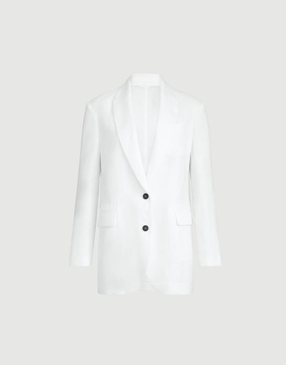 Cotton blazer with monili