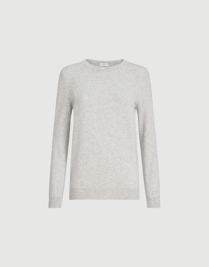 Cashmere sweater with monili