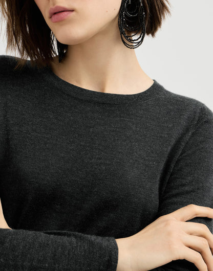 Cashmere and silk lightweight sweater