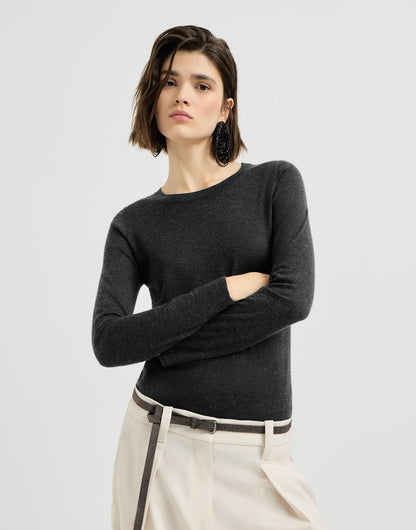 Cashmere and silk lightweight sweater