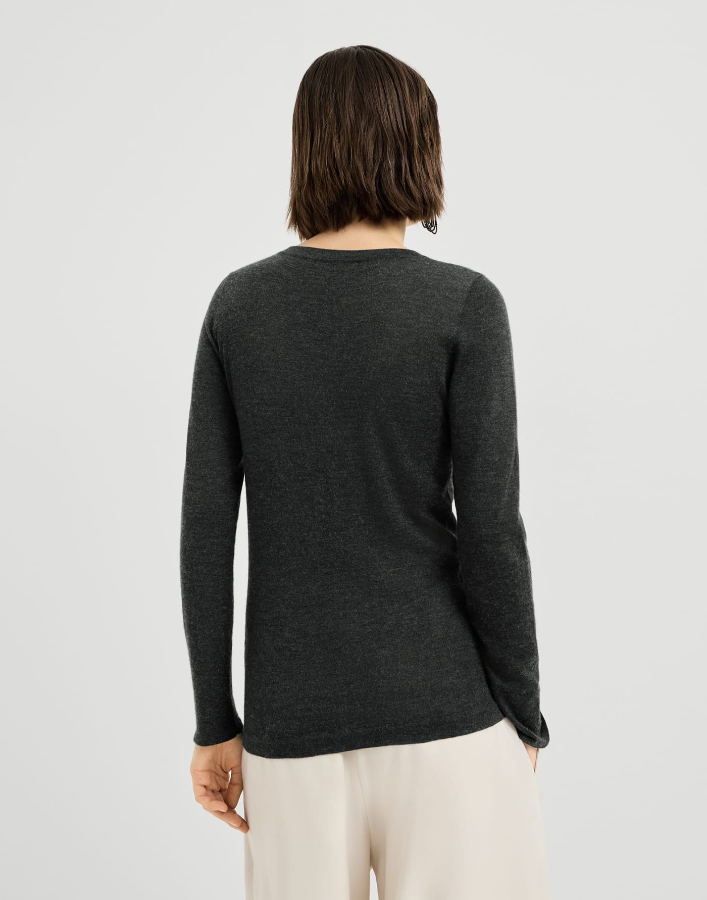 Cashmere and silk lightweight sweater
