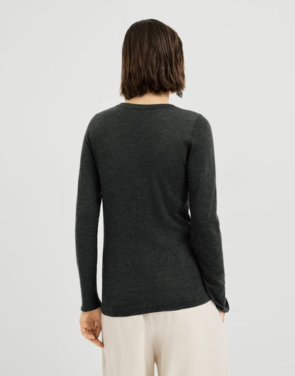 Cashmere and silk lightweight sweater