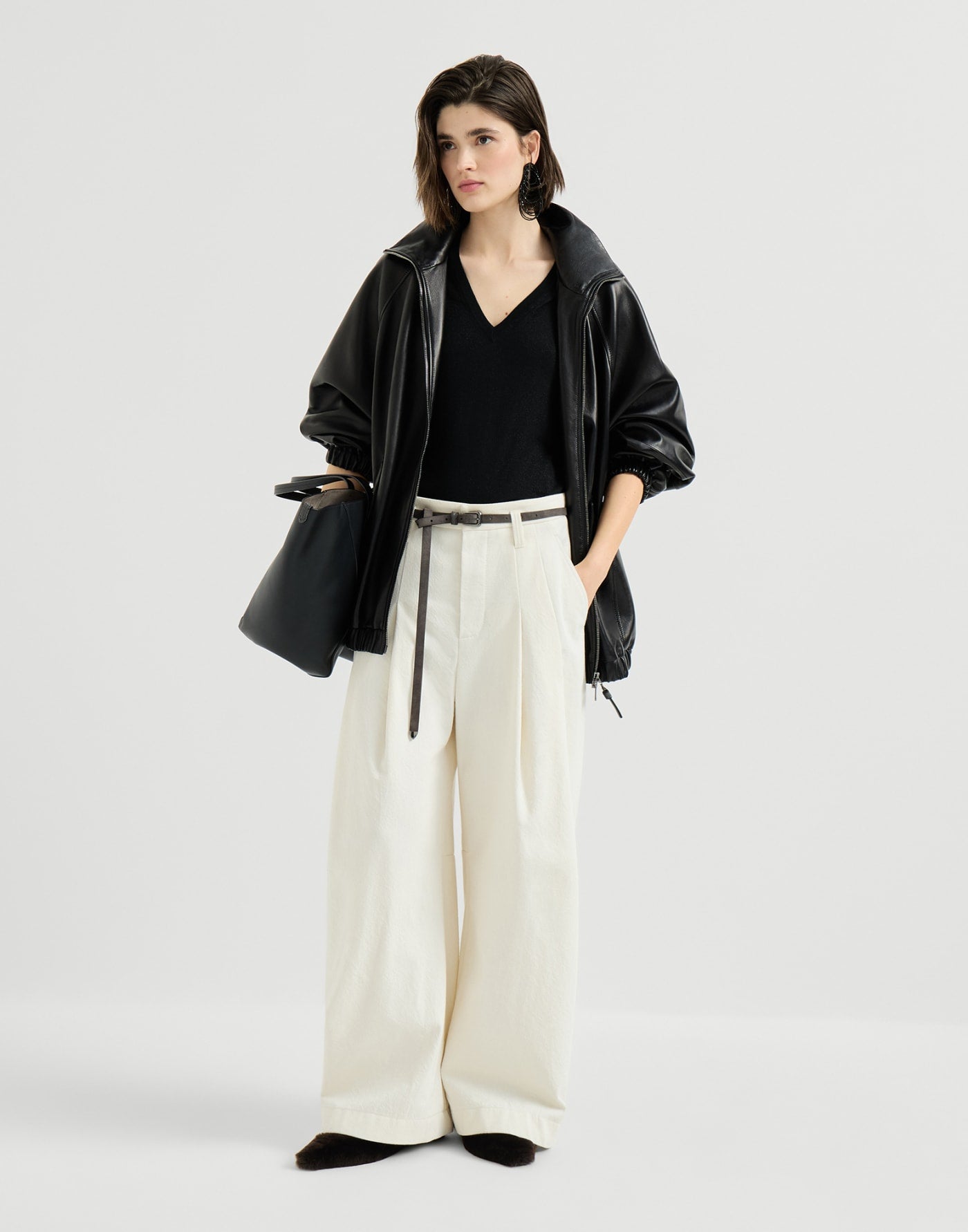 Cashmere and silk sparkling lightweight sweater