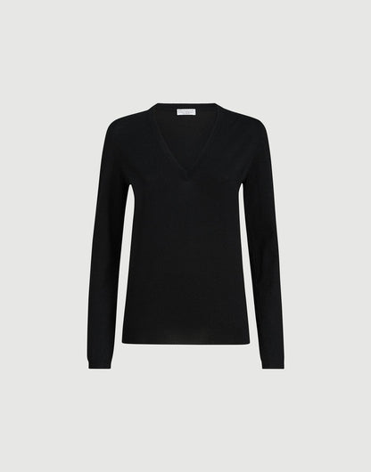 Cashmere and silk sparkling lightweight sweater