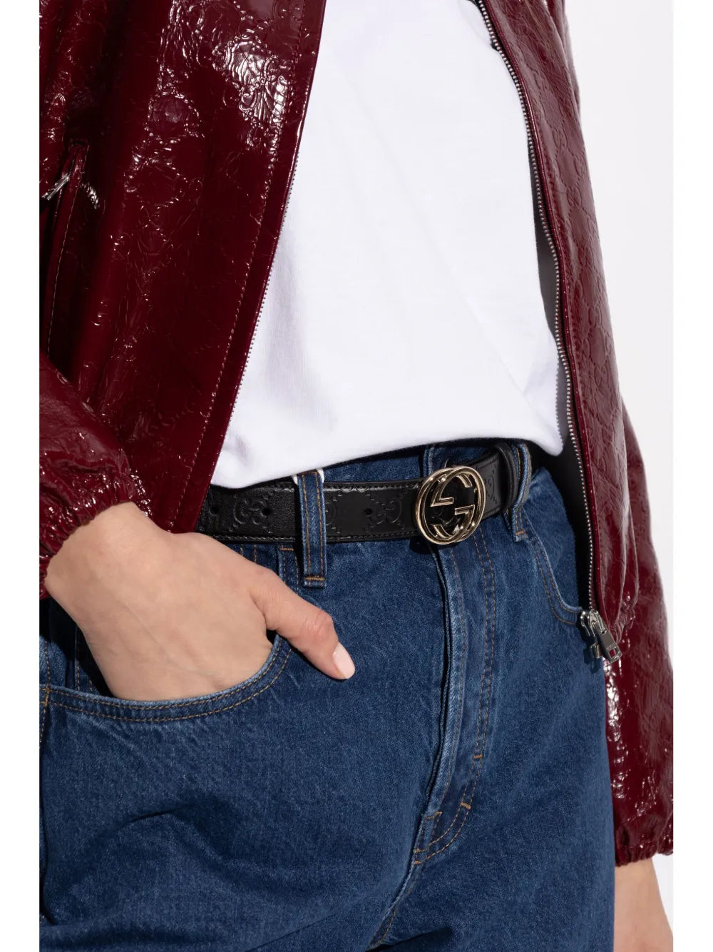 Interlocking G buckle belt