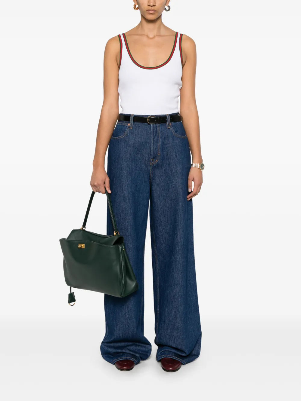 wide-leg jeans