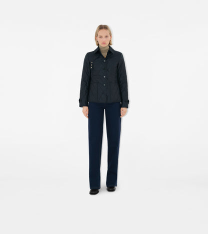 Quilted Thermoregulated Fernleigh Jacket in Midnight black