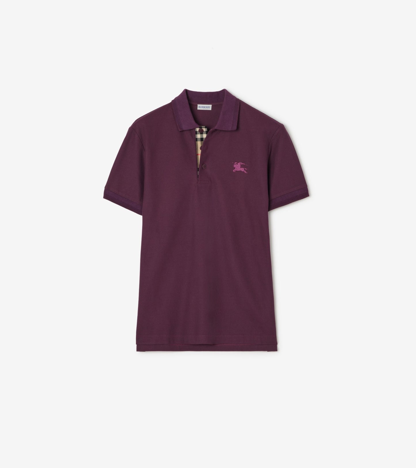 Cotton Polo Shirt in Clay brown