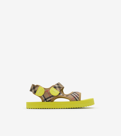 Check Sandals in Sand beige/pink - Children