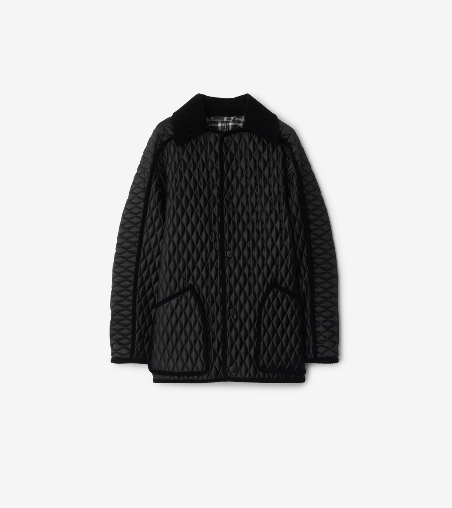 Quilted Nylon Floriston Jacket in Black