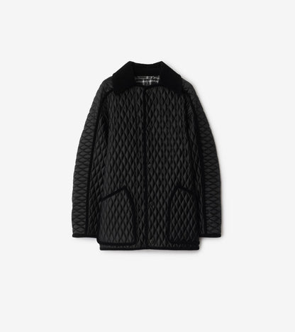 Quilted Nylon Floriston Jacket in Black