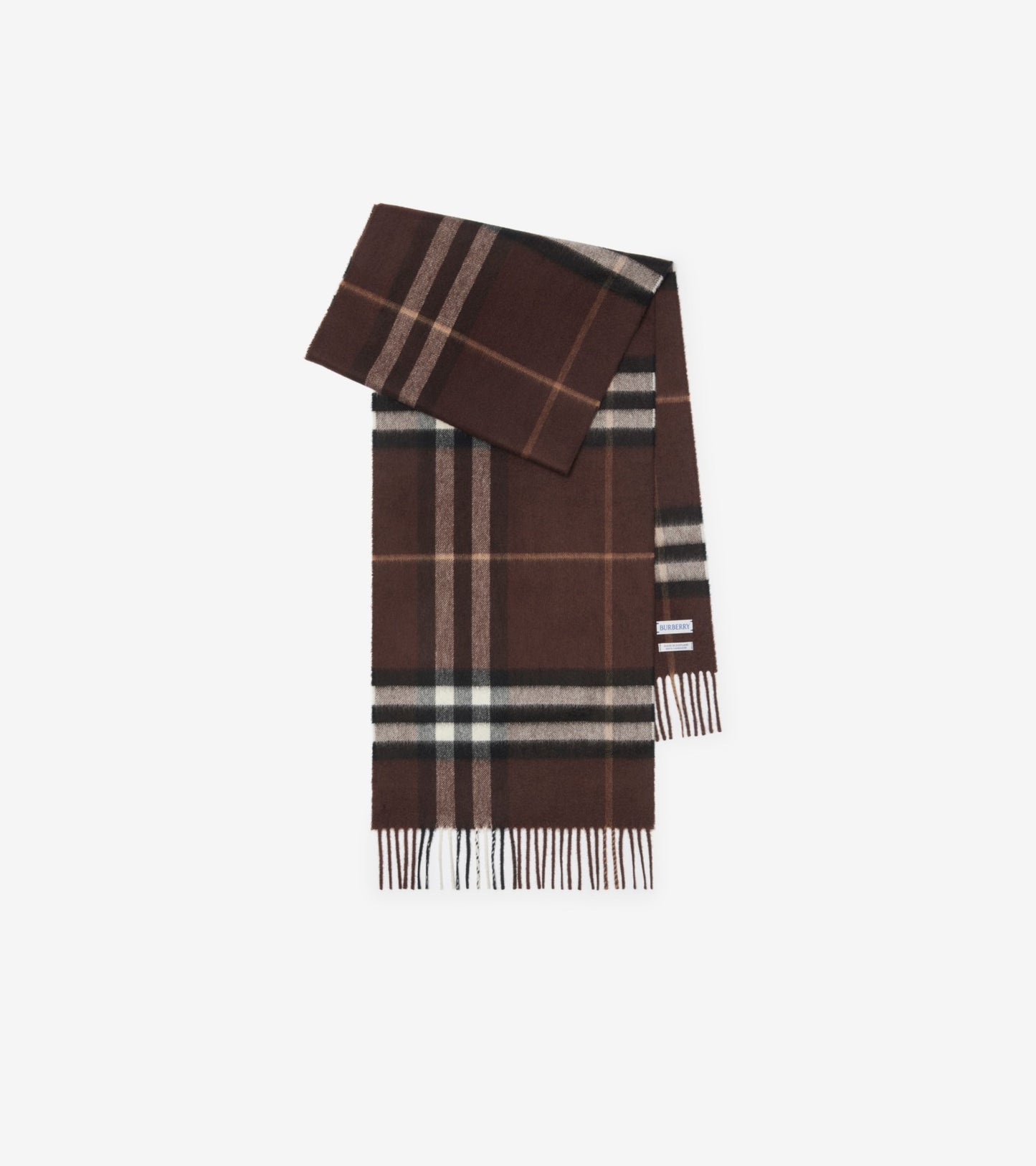 Check Cashmere Scarf in Bow pink