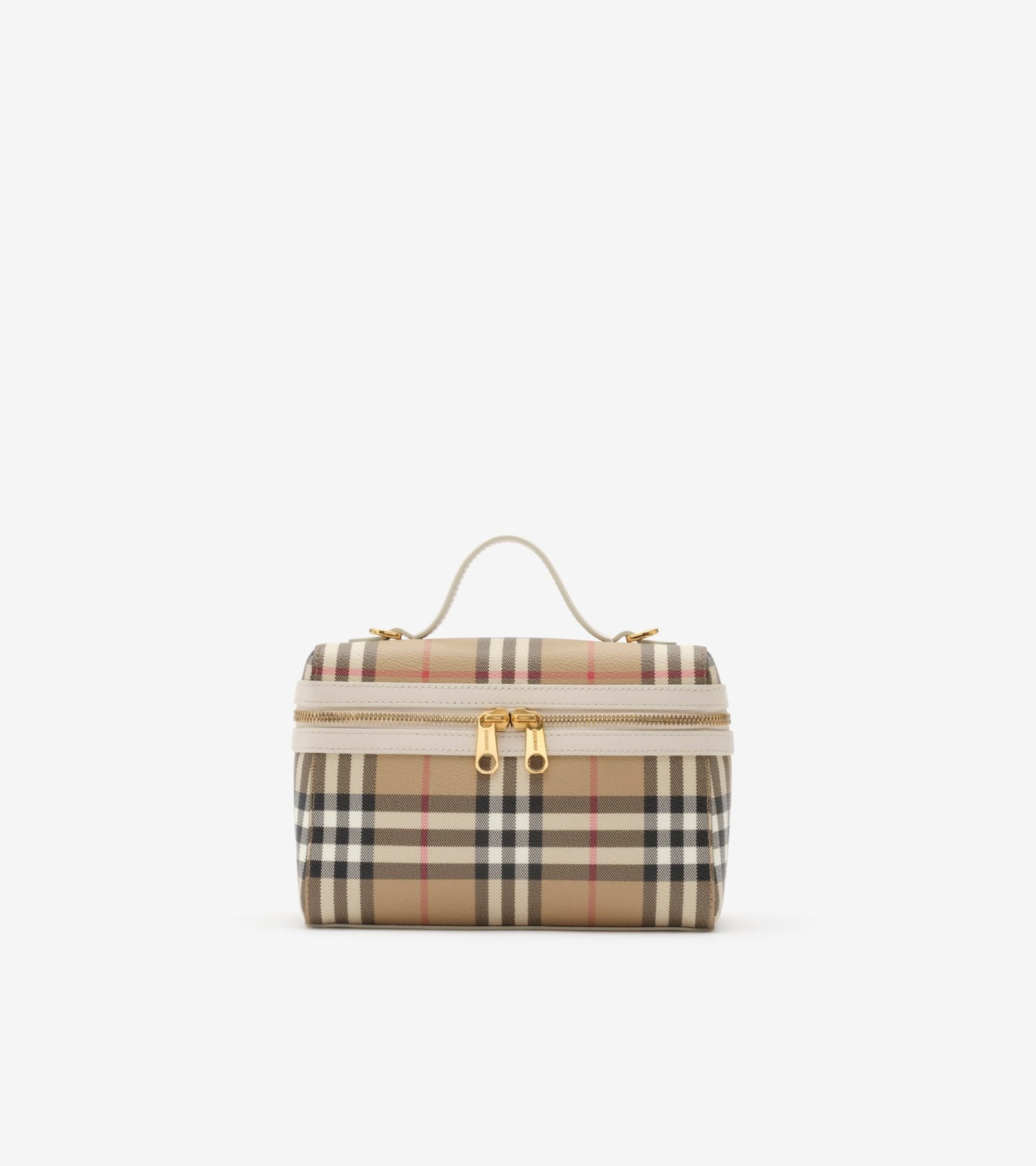Check Vanity Bag in Archive beige/briar brown