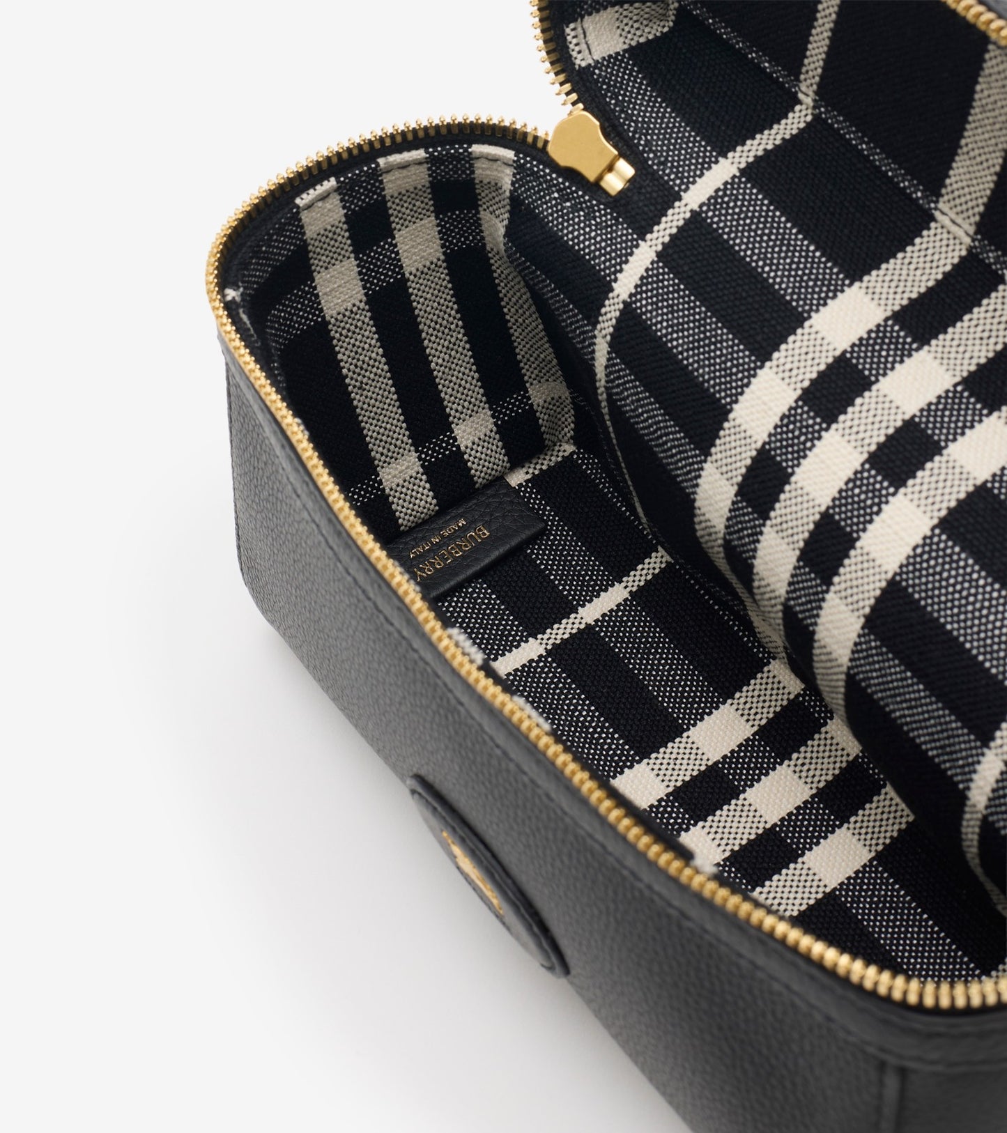 Bloomsbury Vanity Bag in Black/calico beige