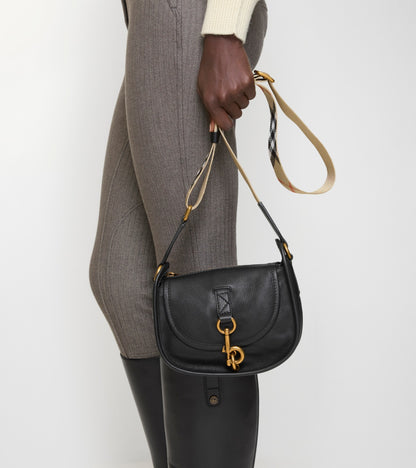 Mini B Clip Messenger Bag in Black