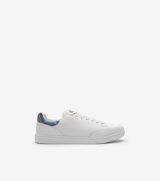 Leather Set Sneakers in Porcelain white/wave blue