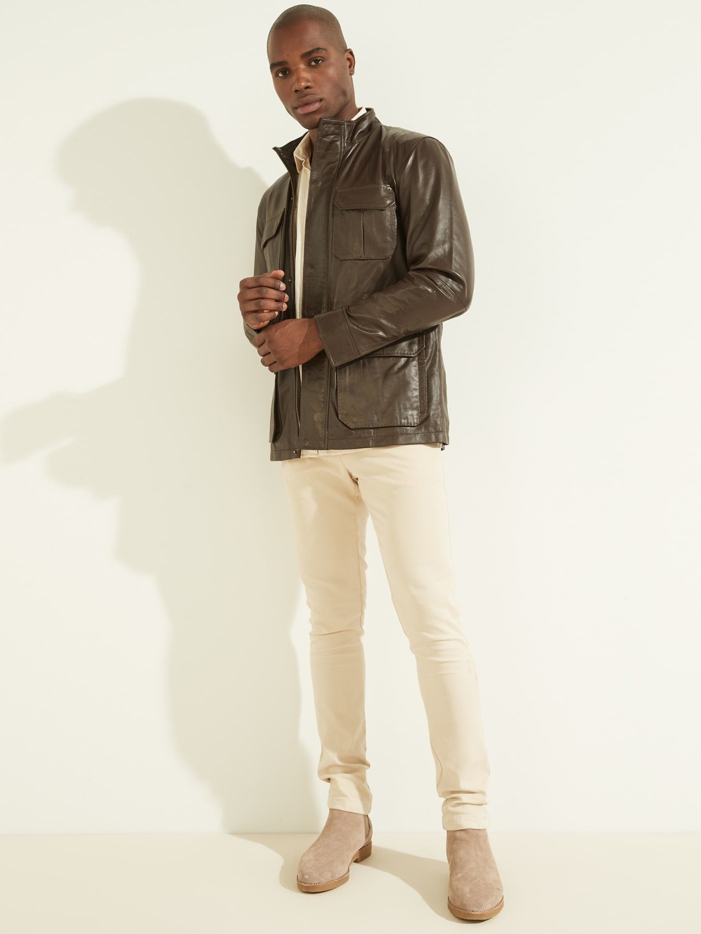 Leather Field Jacket
