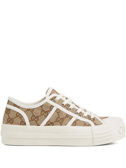 GG monogram lace-up sneakers