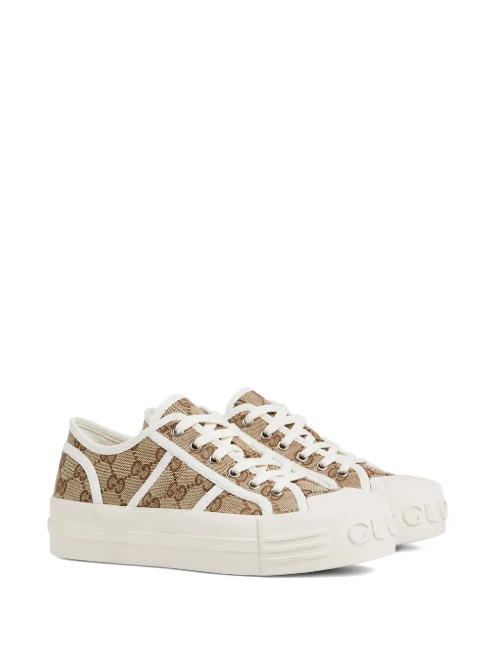 GG monogram lace-up sneakers