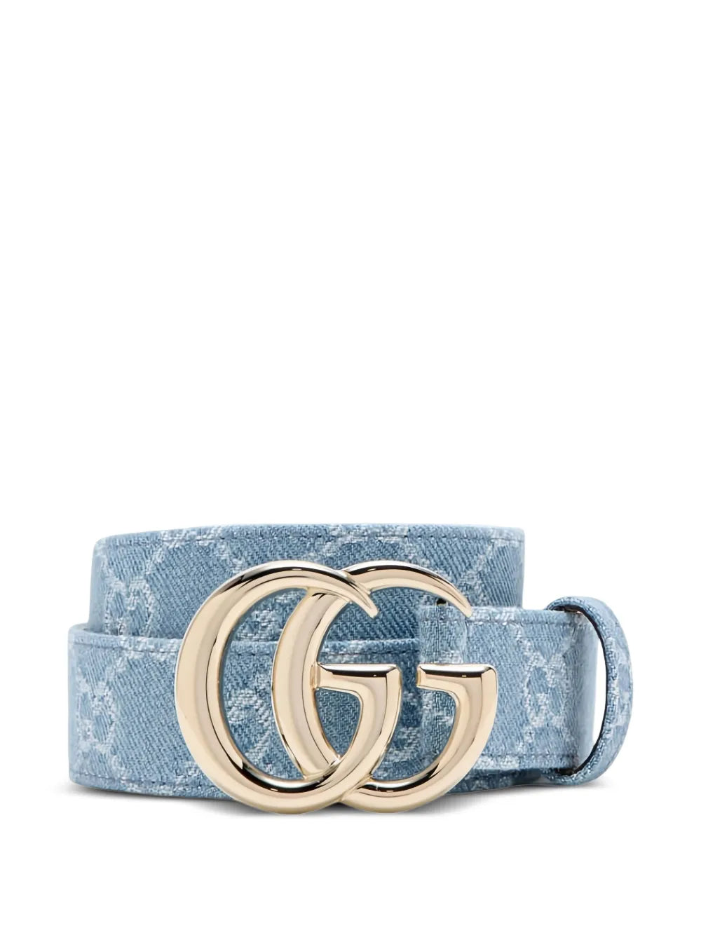 GG monogram denim belt