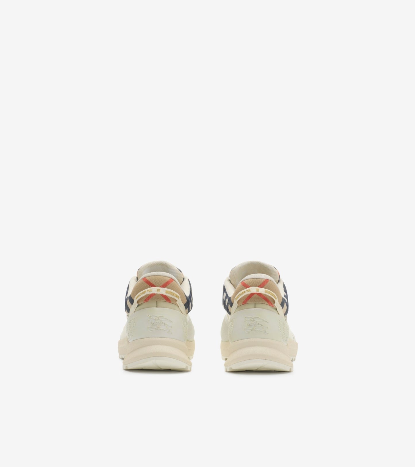 Check and Mesh Discover Sneakers in Tundra beige/sand beige
