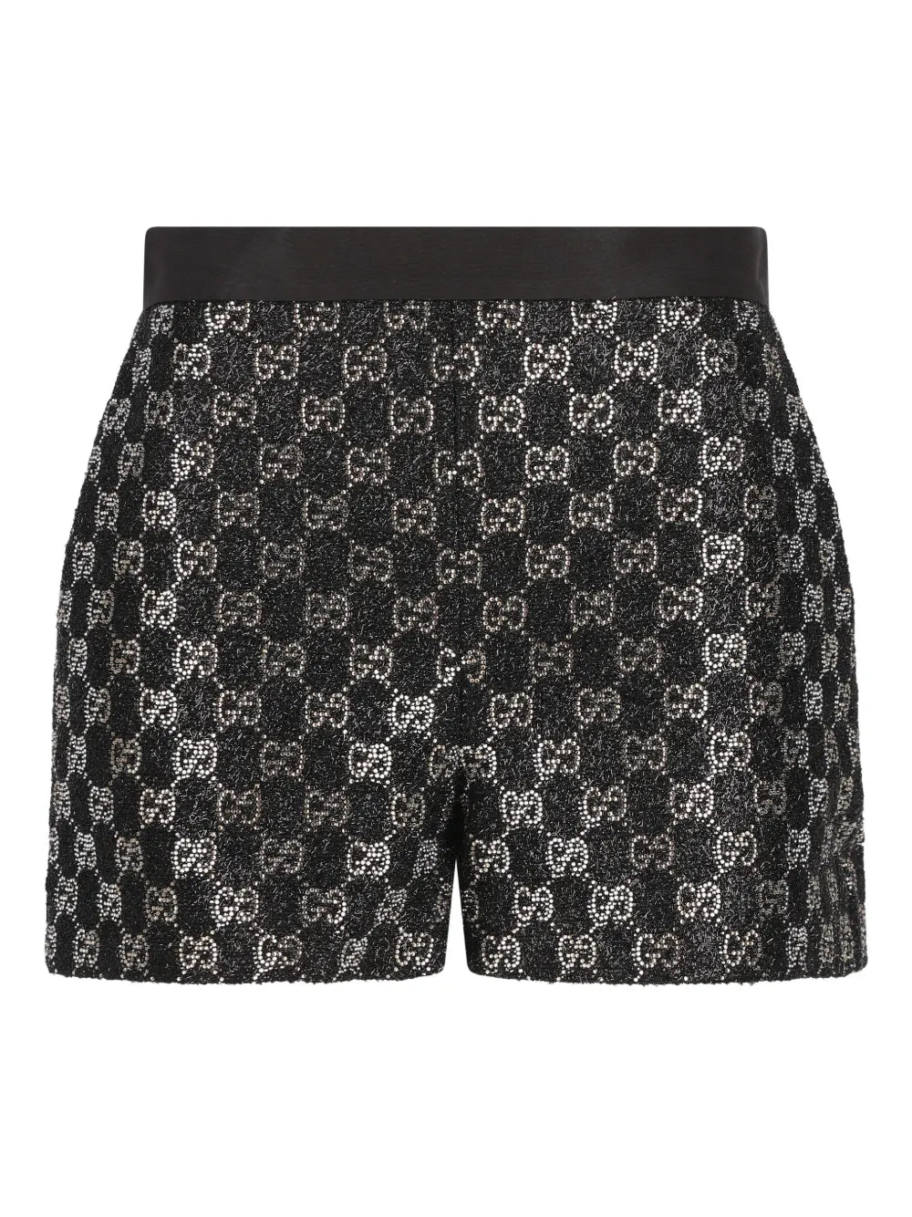 logo-patterned shorts