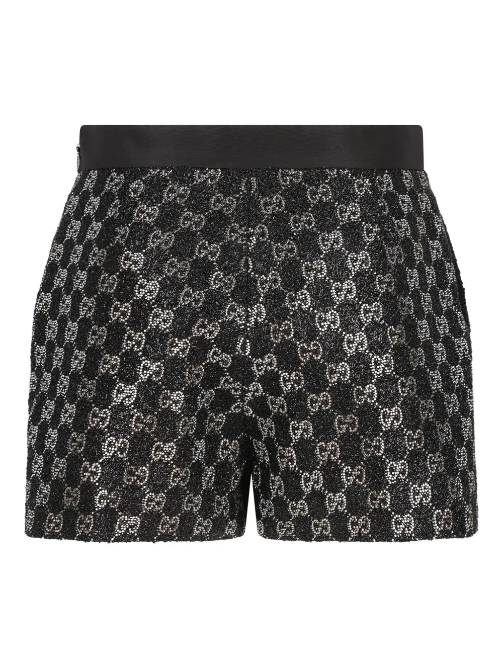 logo-patterned shorts
