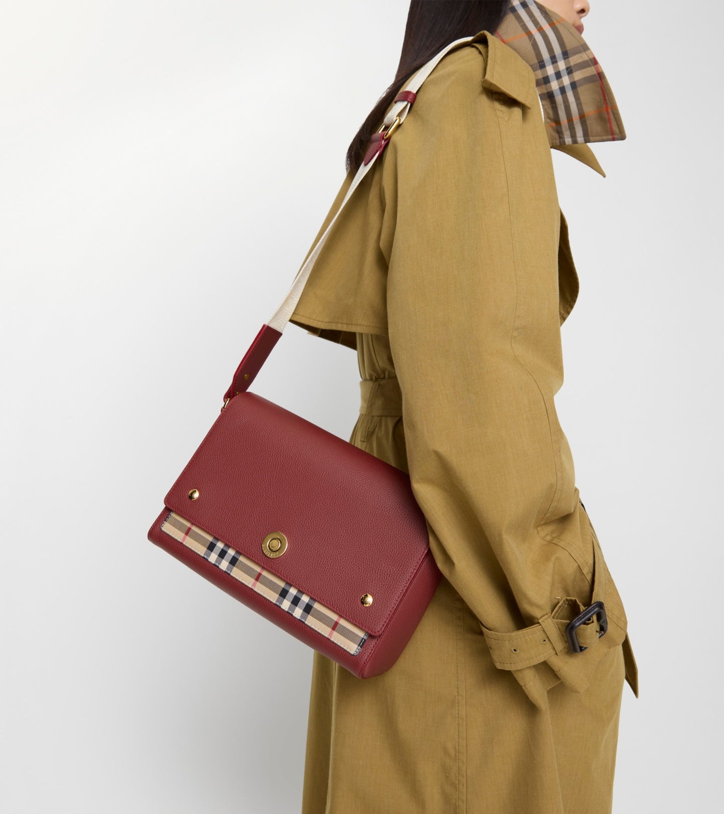 Note Bag in Archive beige/ruby red