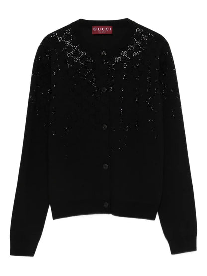 embellished button knitwear
