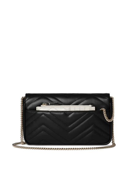 small GG Marmont chevron chain shoulder bag