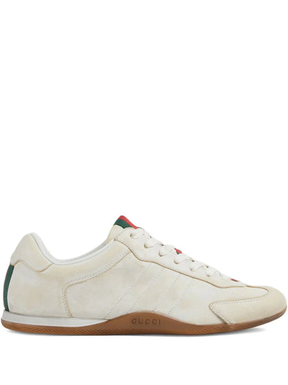 Shift lace-up leather sneakers