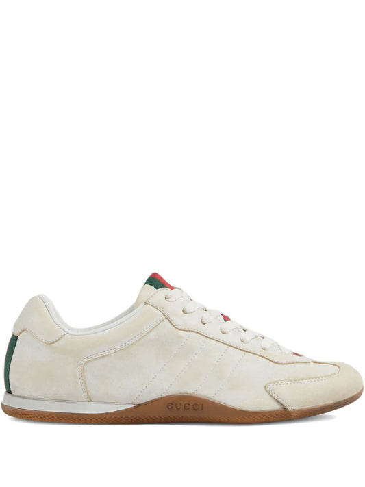 Shift lace-up leather sneakers