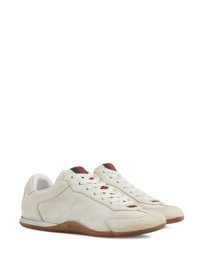 Shift lace-up leather sneakers