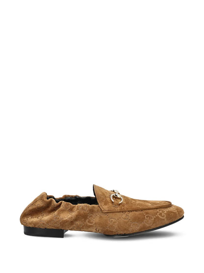 GG-patterned loafers