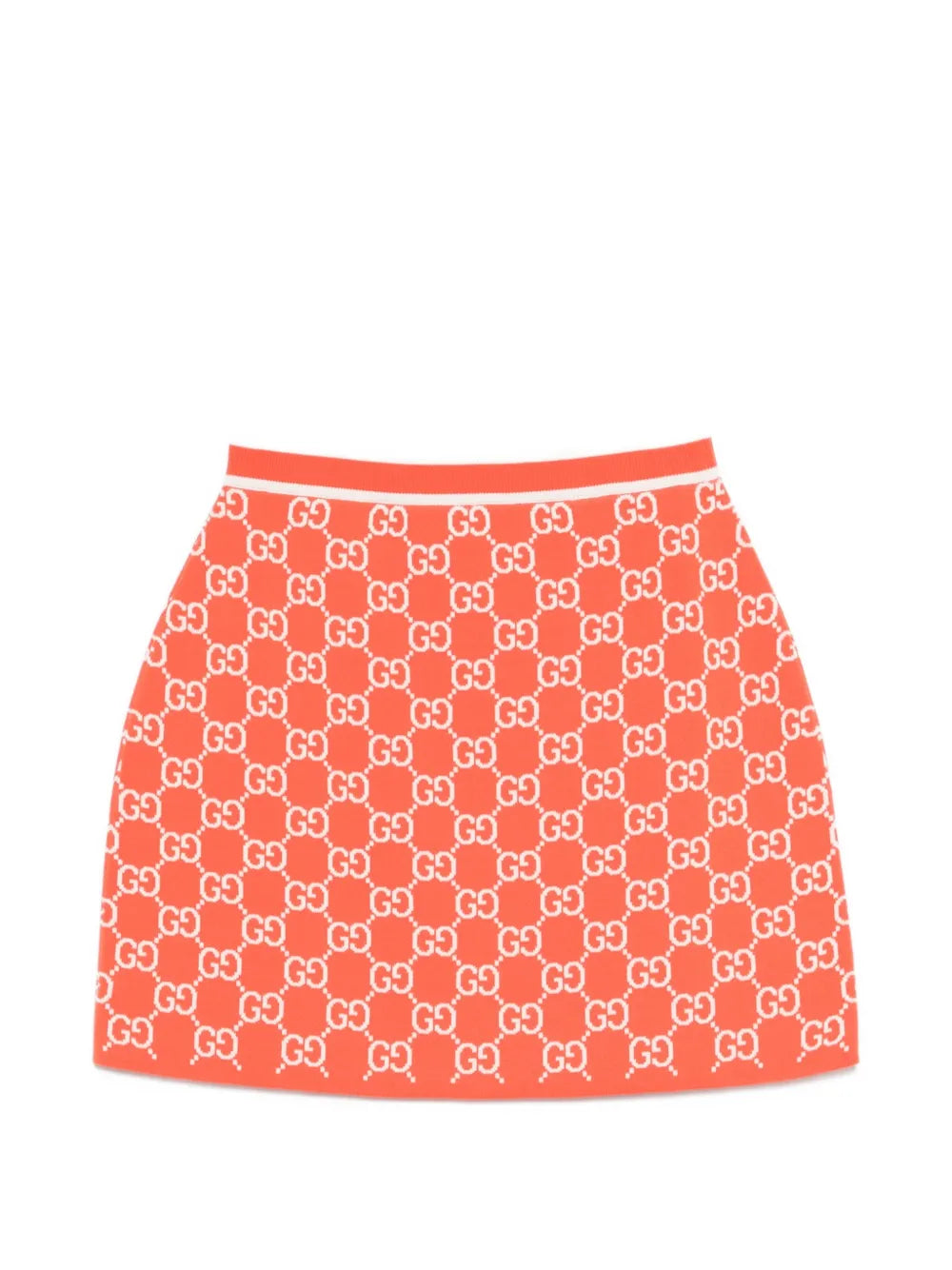 patterned mini skirt