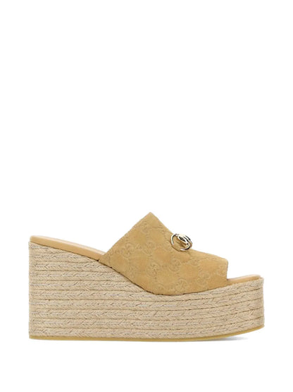 suede platform wedges