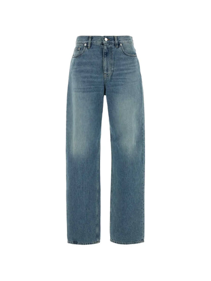 straight-leg jeans