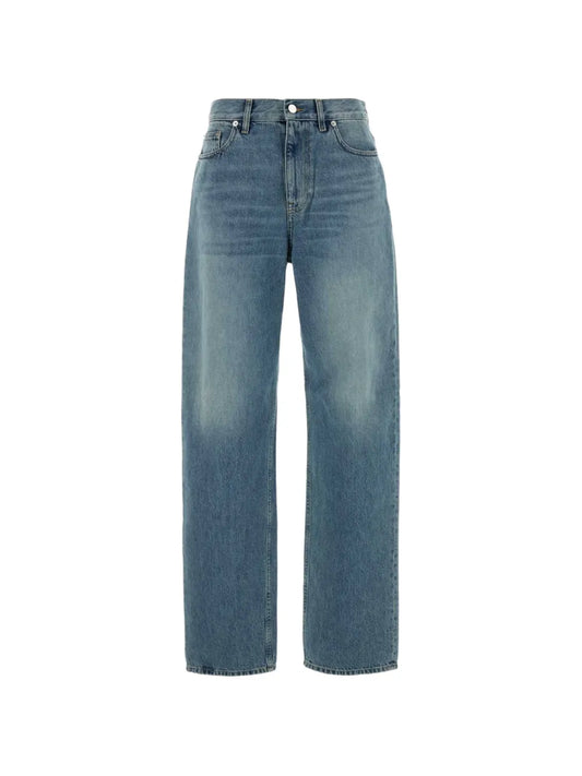 straight-leg jeans