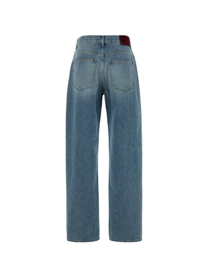 straight-leg jeans