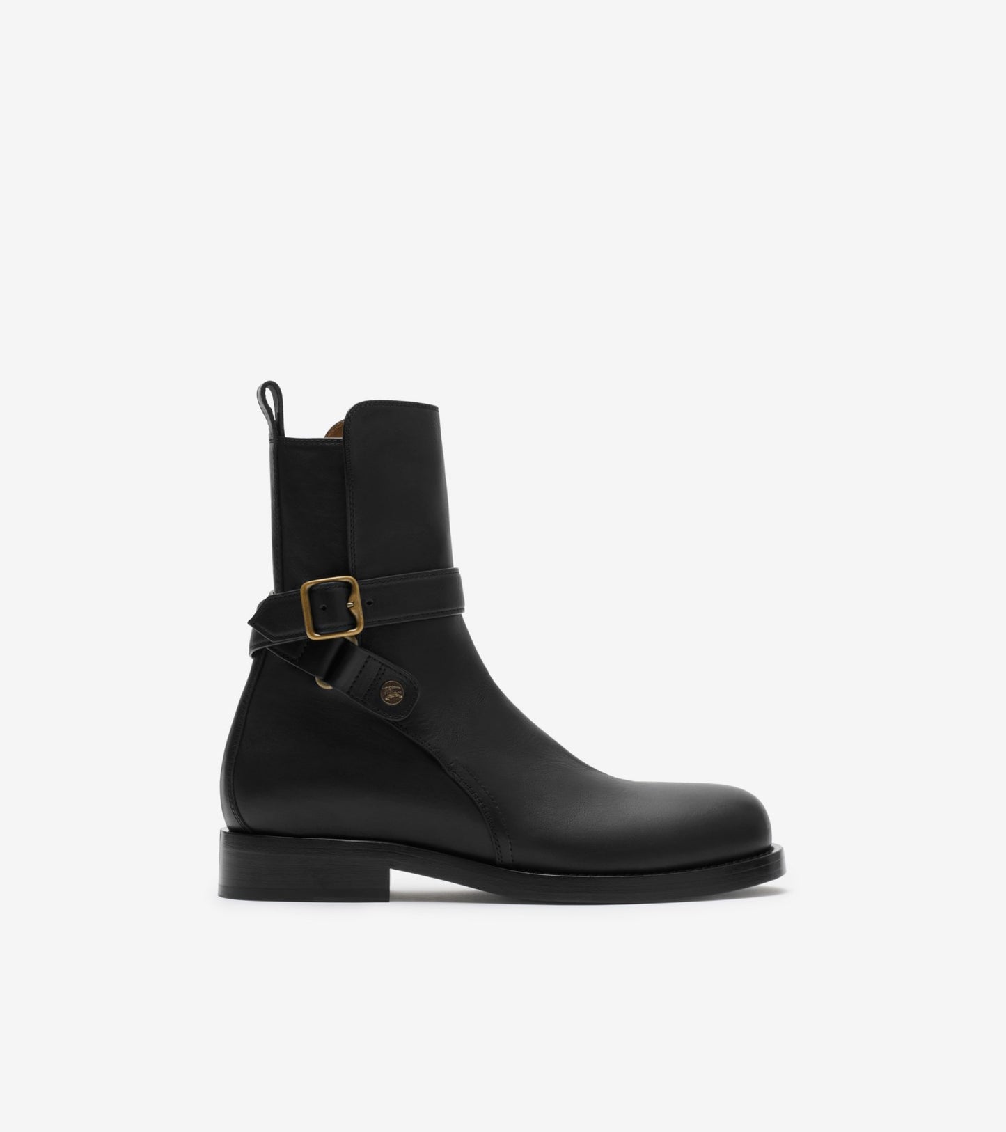Leather Ledger Jodphur Boots in Black